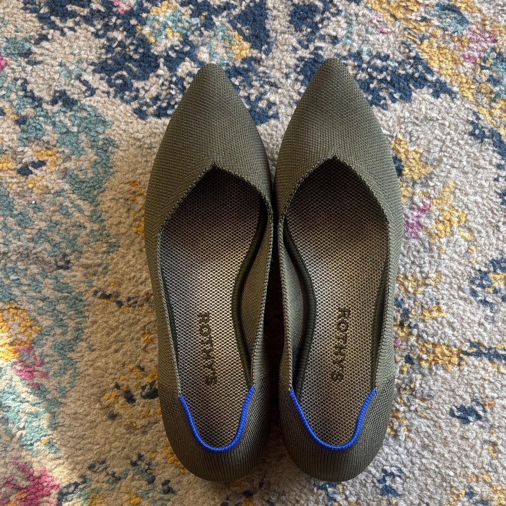 Rothy's Women's Olive Green Flats - Picture 2 of 4